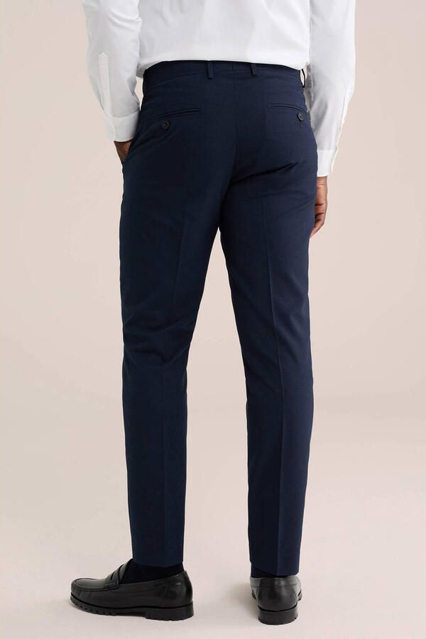 WE Fashion slim fit pantalon blauw - Foto 3