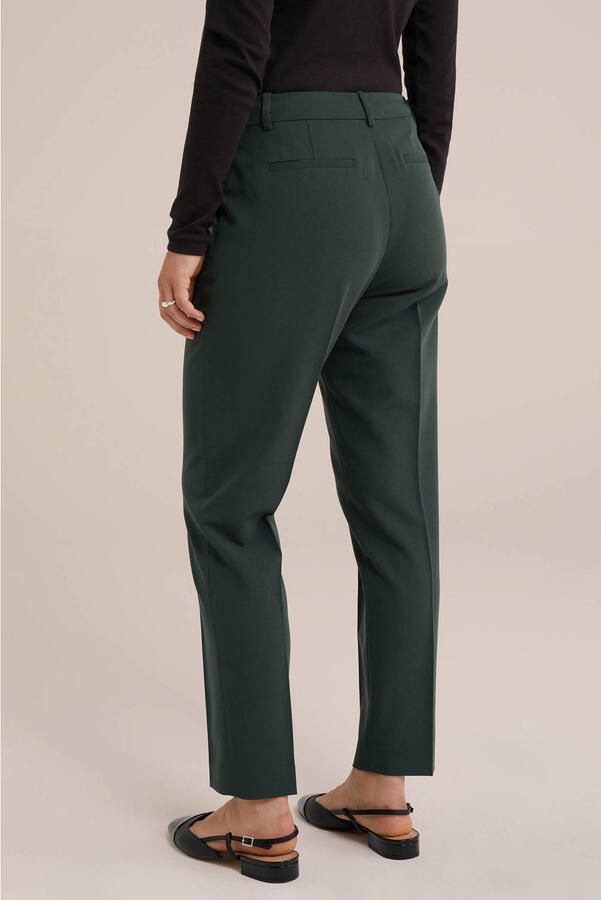 WE Fashion slim fit pantalon donkergroen - Foto 3