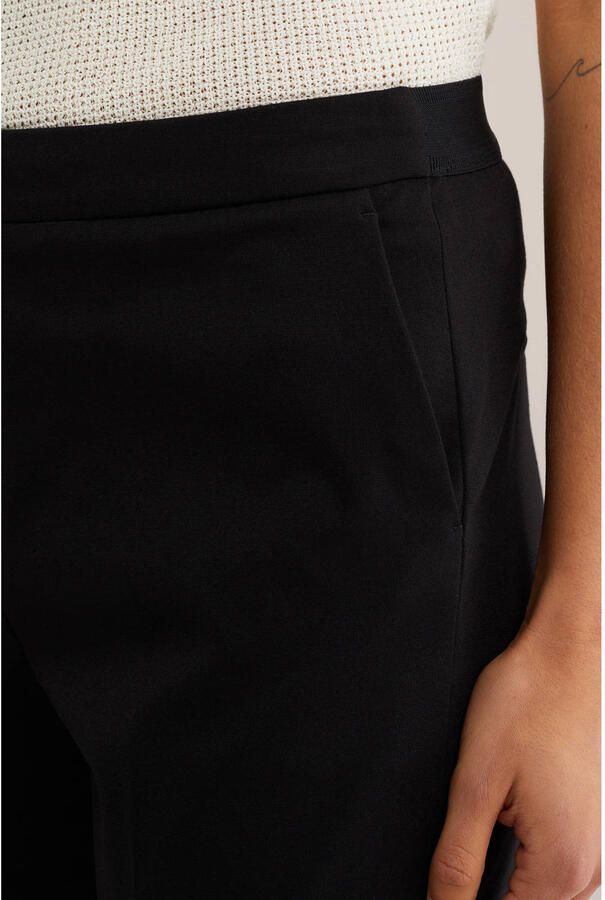 WE Fashion slim fit pantalon zwart