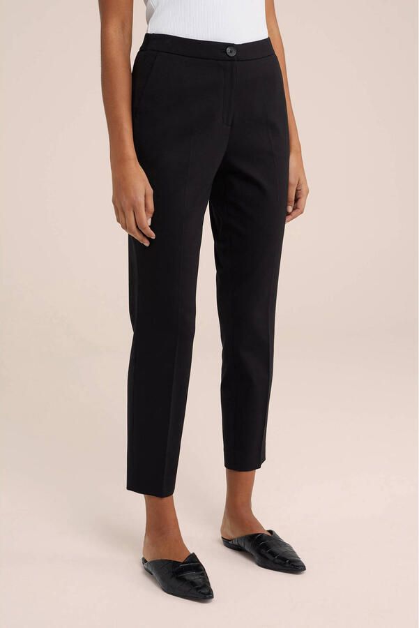 WE Fashion slim fit pantalon zwart - Foto 3