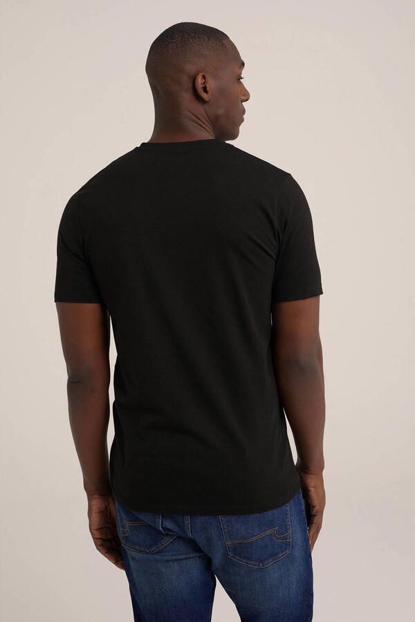 WE Fashion regular T-shirt zwart - Foto 3