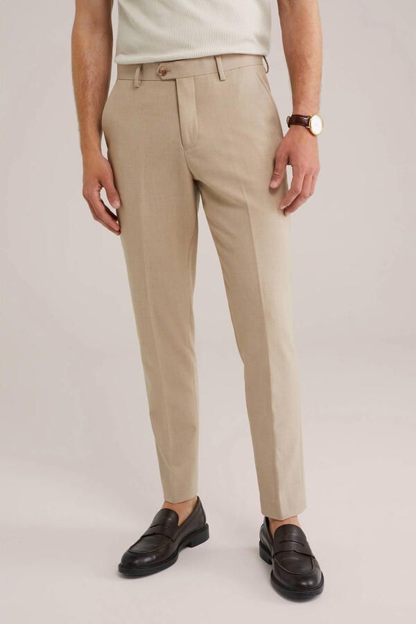 WE Fashion WE Fundamentals slim pantalon beige - Foto 2