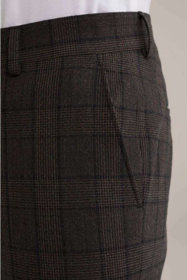 WE Fashion slim pantalon bruin - Foto 3