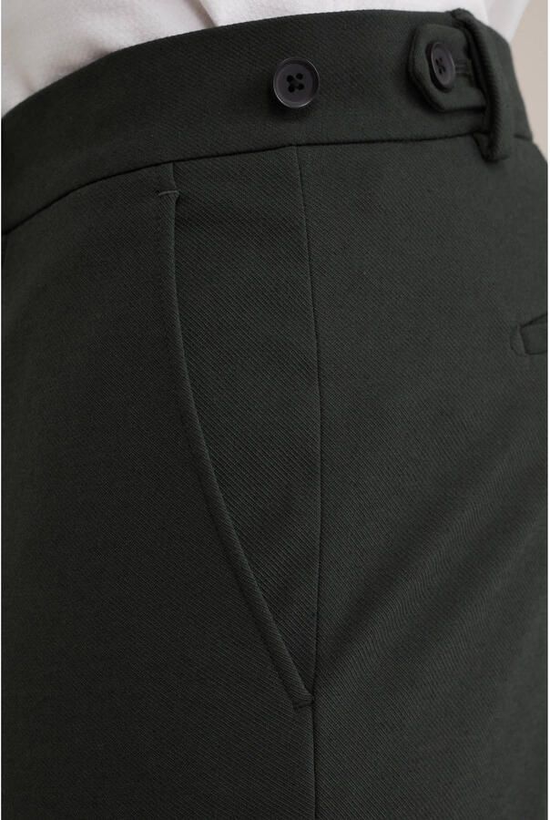 WE Fashion slim pantalon donkergroen - Foto 2
