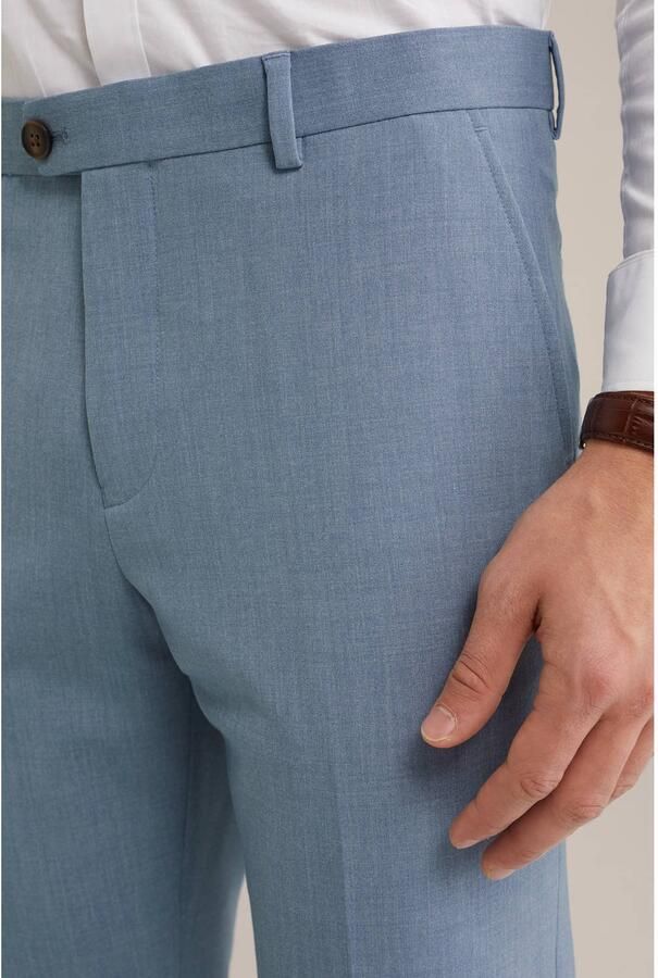 WE Fashion WE Fundamentals slim pantalon grijsblauw