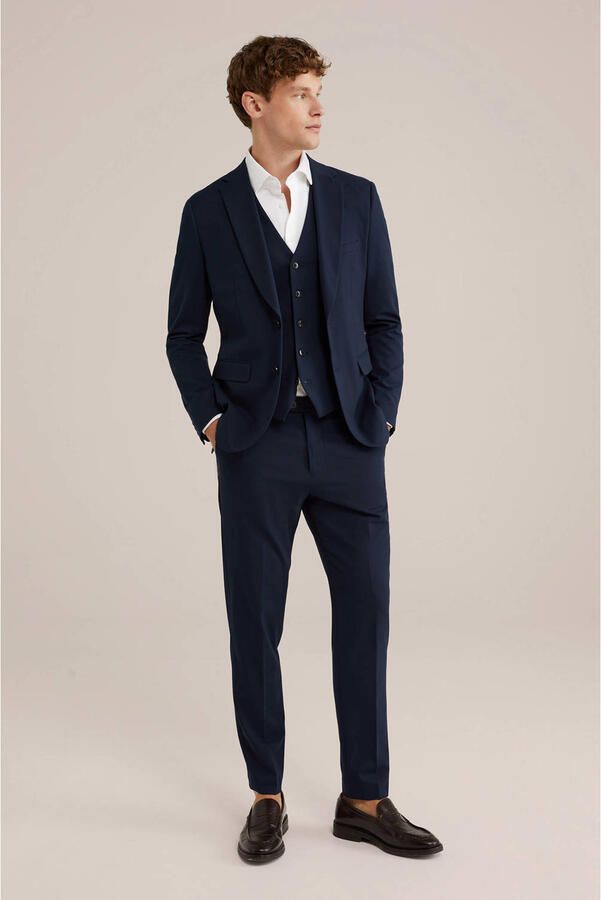 WE Fashion slim pantalon royal navy - Foto 2