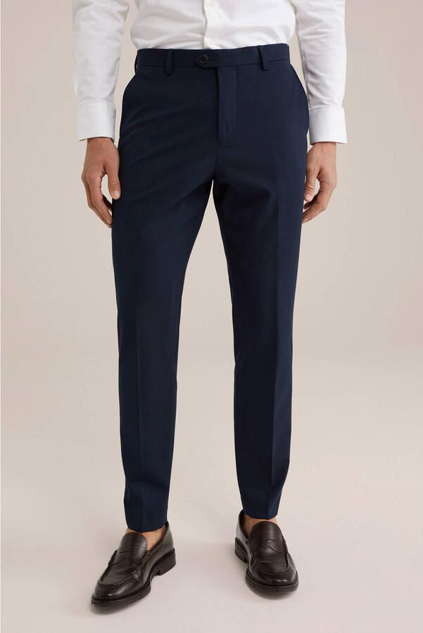 WE Fashion slim pantalon royal navy - Foto 3