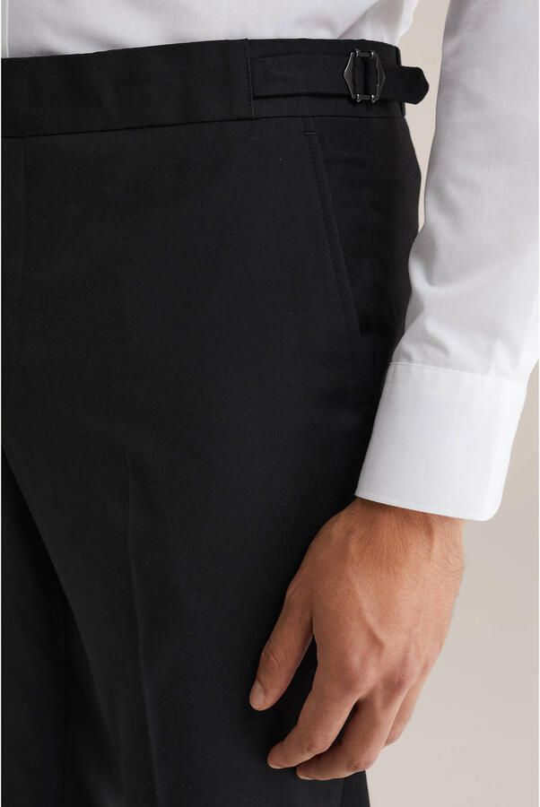 WE Fashion slim pantalon zwart