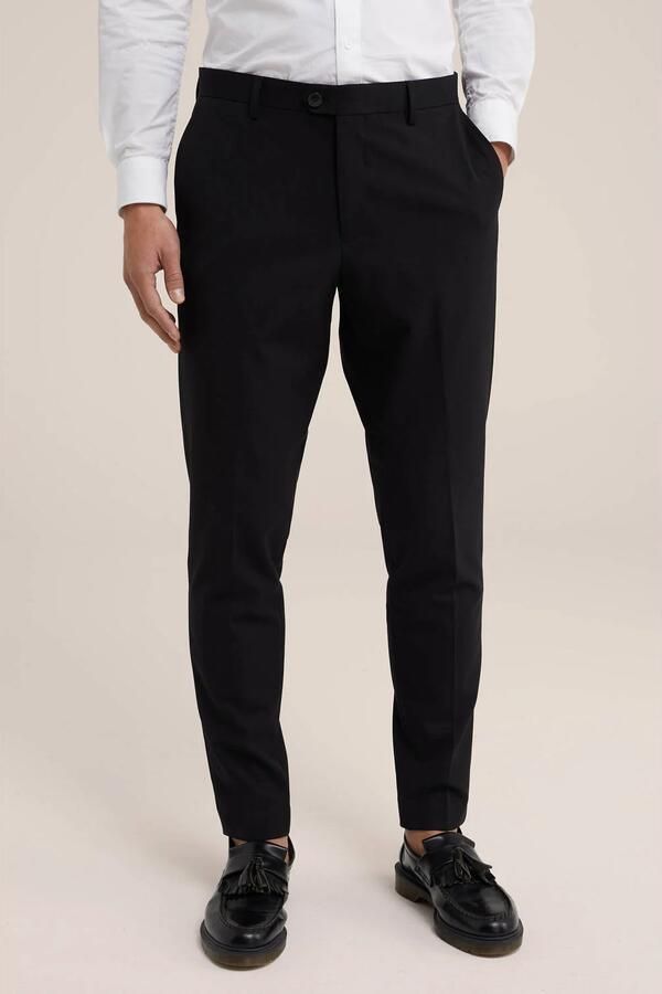 WE Fashion slim pantalon zwart - Foto 3