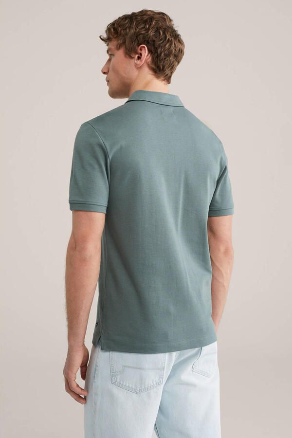 WE Fashion slim polo groen - Foto 2