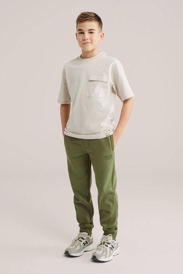 WE Fashion slim sweatpants groen - Foto 3