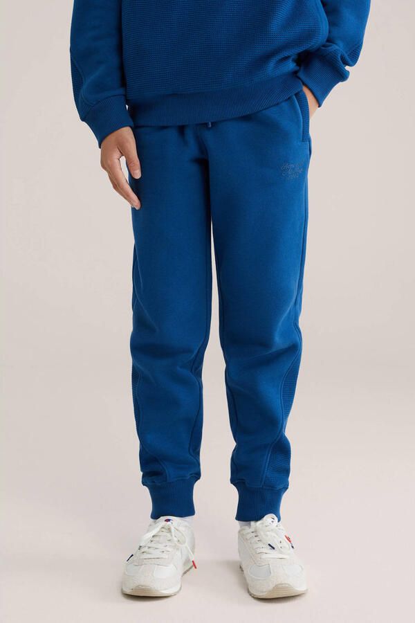 WE Fashion slim sweatpants marineblauw