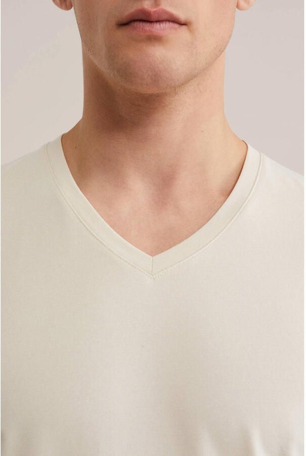 WE Fashion slim T-shirt beige - Foto 2