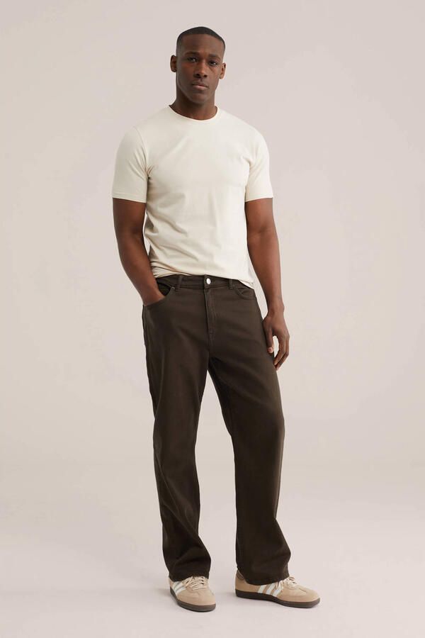 WE Fashion slim T-shirt beige - Foto 3