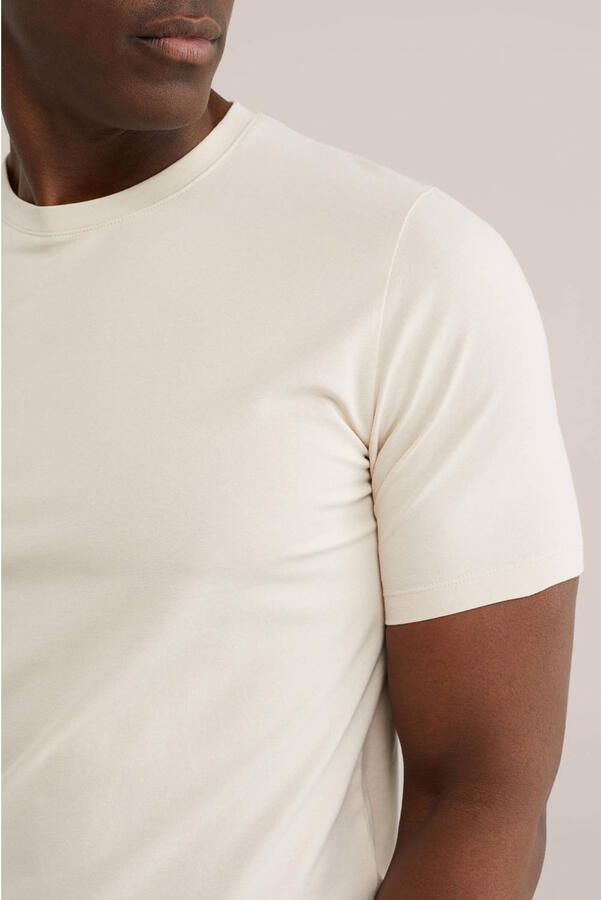WE Fashion slim T-shirt beige - Foto 2
