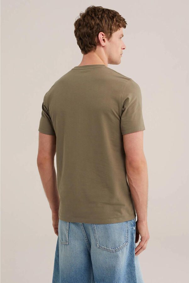 WE Fashion slim T-shirt groen - Foto 2