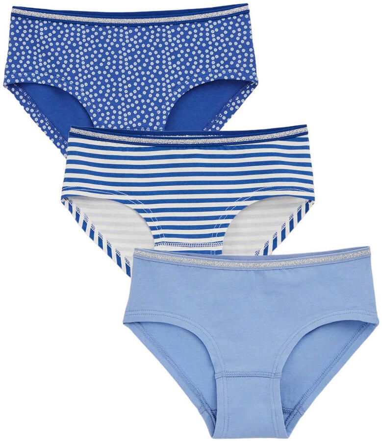 WE Fashion slip blauw (set van 3)