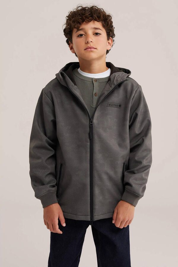 WE Fashion softshell jas antraciet