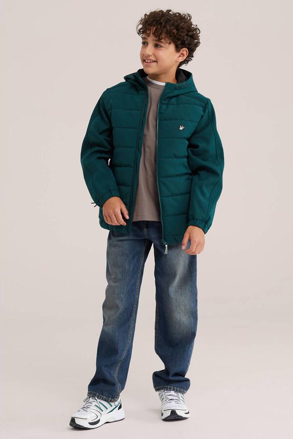 WE Fashion softshell jas donkergroen - Foto 3