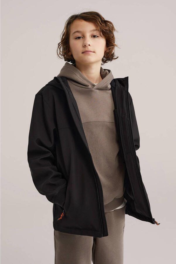 WE Fashion softshell jas lente zwart