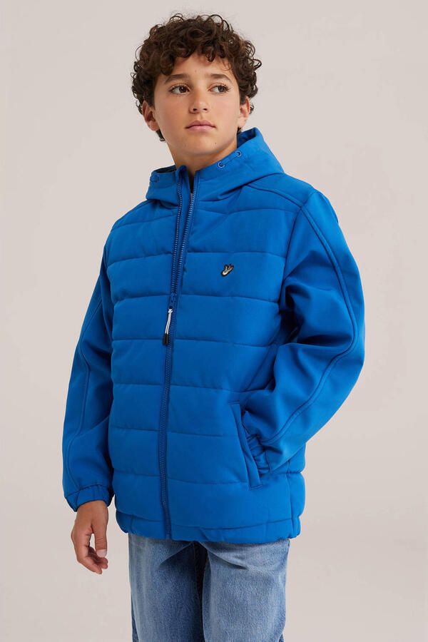 WE Fashion softshell jas marineblauw - Foto 2