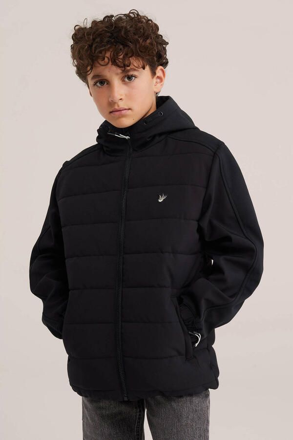 WE Fashion softshell tussenjas zwart