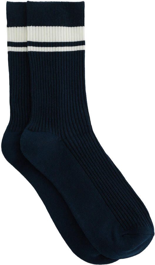 WE Fashion sokken donkerblauw