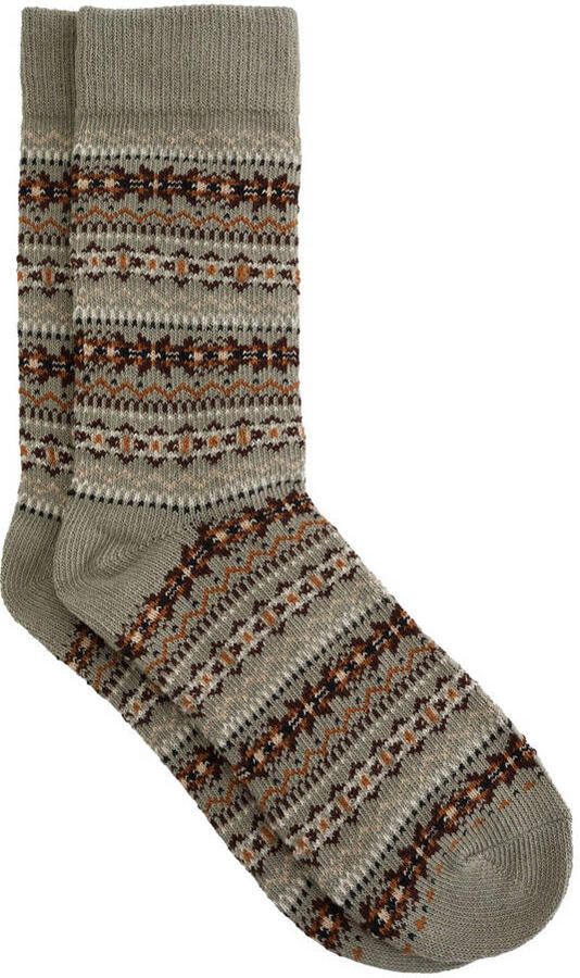 WE Fashion sokken olijfgroen