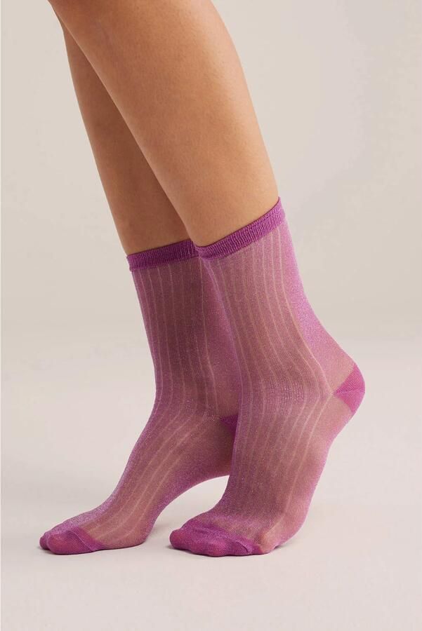 WE Fashion sokken roze - Foto 3