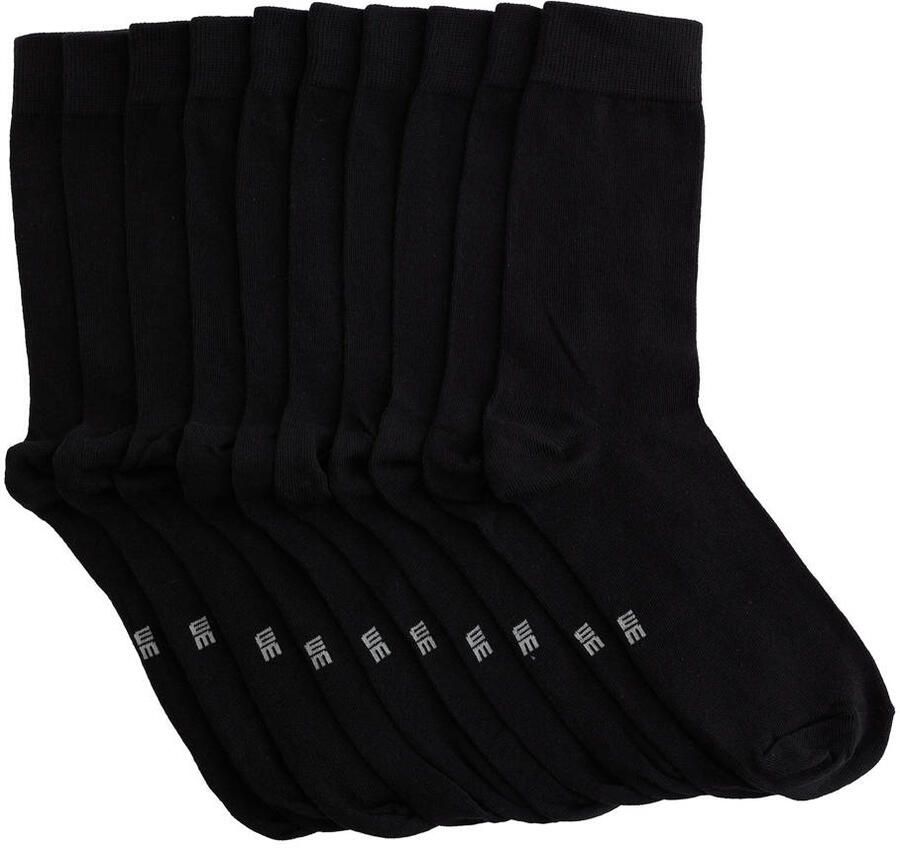 WE Fashion sokken zwart (set van 10)