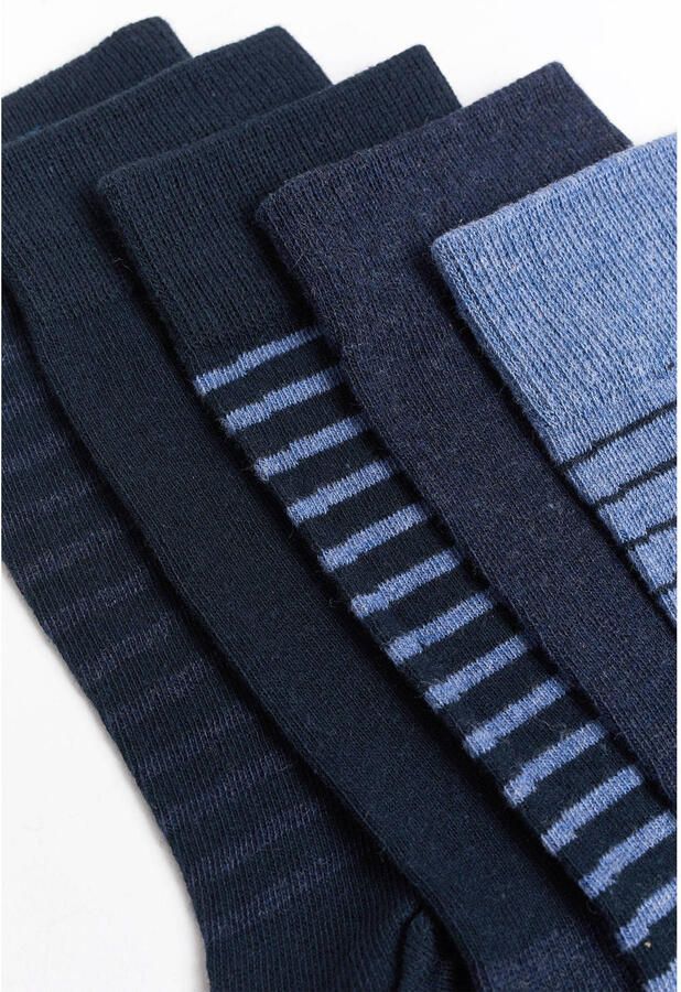 WE Fashion sokken blauw (set van 5) - Foto 2