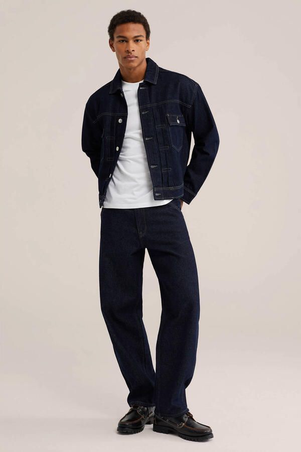 WE Fashion spijkerjas donkerblauw - Foto 3