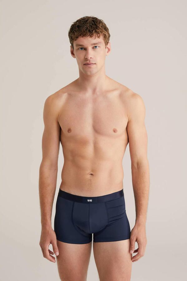 WE Fashion sportboxer donkerblauw