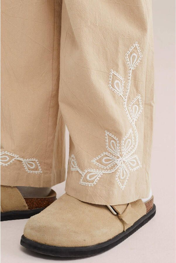WE Fashion straight casual broek beige - Foto 2