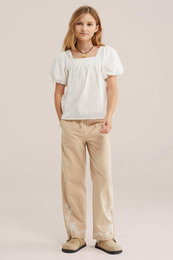 WE Fashion straight casual broek beige - Foto 3