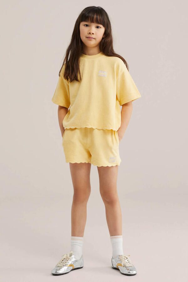 WE Fashion straight casual short lichtgeel - Foto 3