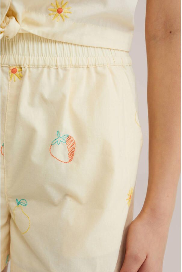 WE Fashion straight casual short lichtgeel - Foto 2
