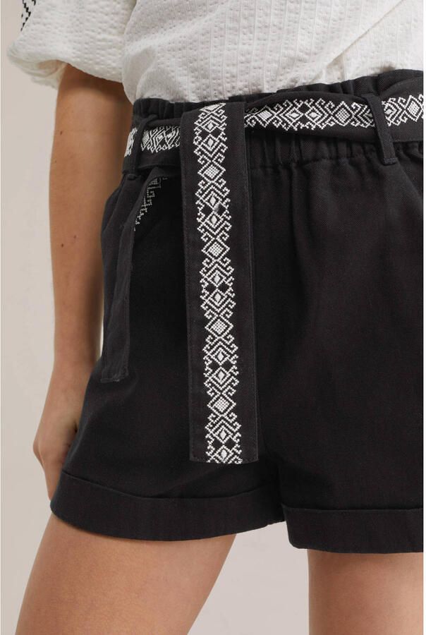 WE Fashion straight casual short zwart - Foto 3