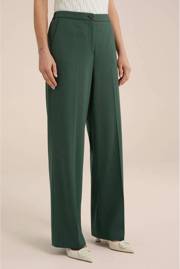 WE Fashion straight fit pantalon groen - Foto 2