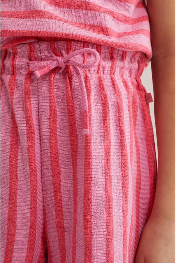 WE Fashion straight gestreepte casual short roze - Foto 2