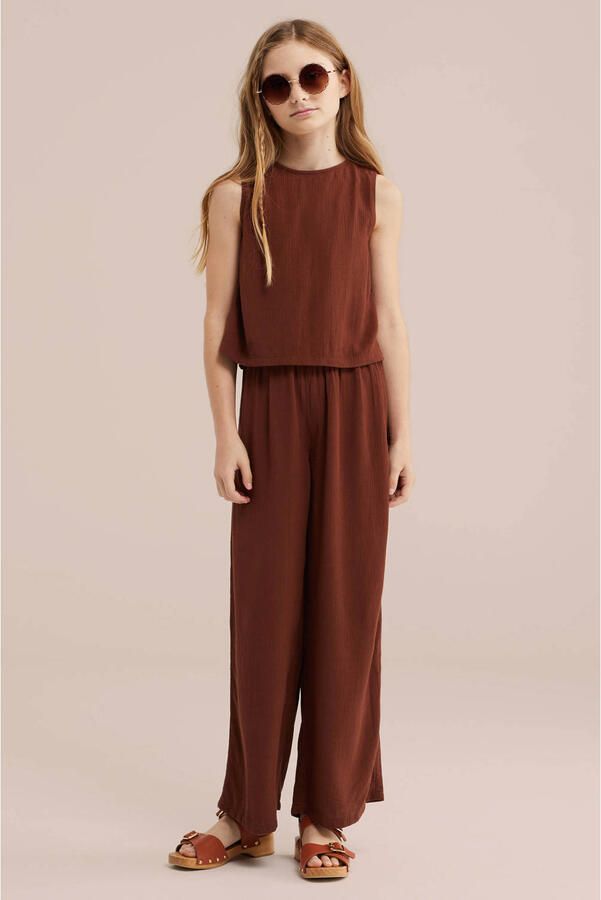 WE Fashion straight jumpsuit bruin - Foto 2