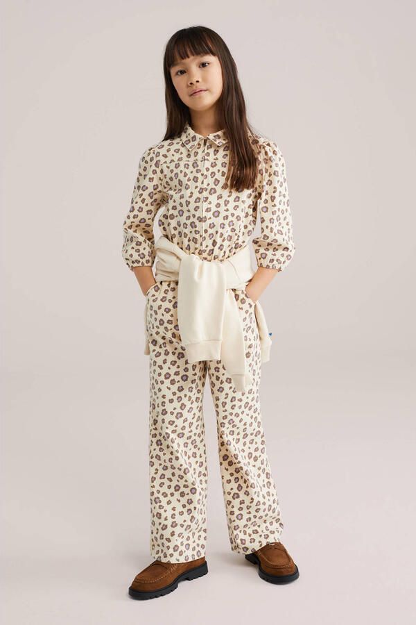 WE Fashion Straight jumpsuit ecru met panterprint - Foto 2