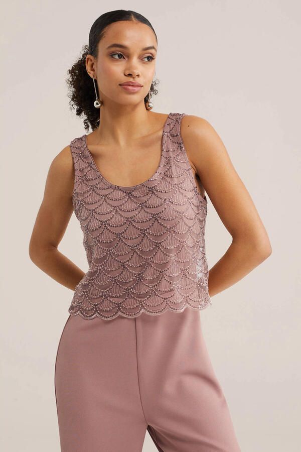 WE Fashion Straight jumpsuit lichtroze - Foto 2