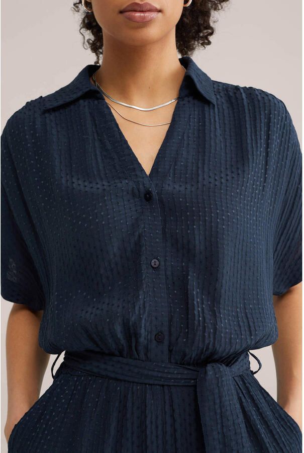 WE Fashion Straight jumpsuit marineblauw