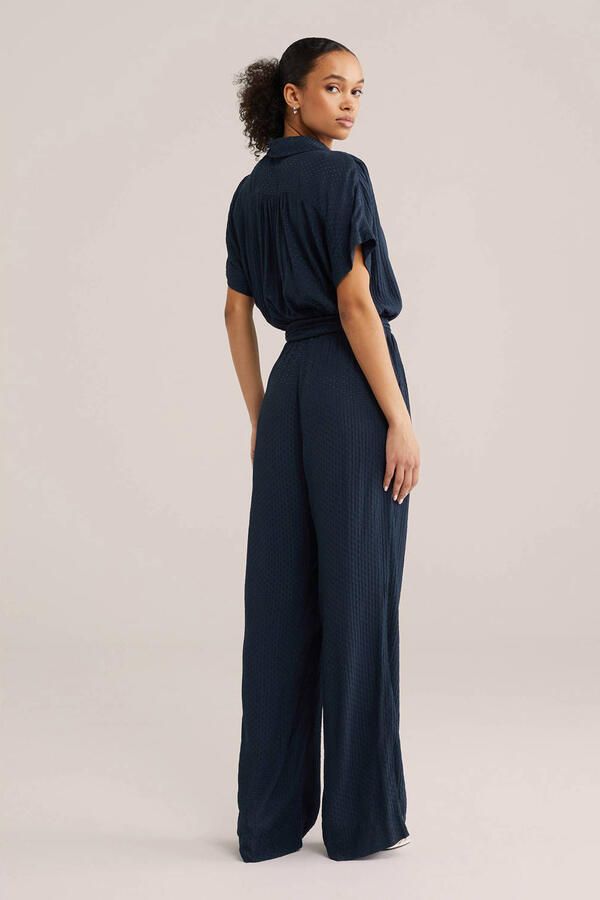 WE Fashion Straight jumpsuit marineblauw - Foto 2