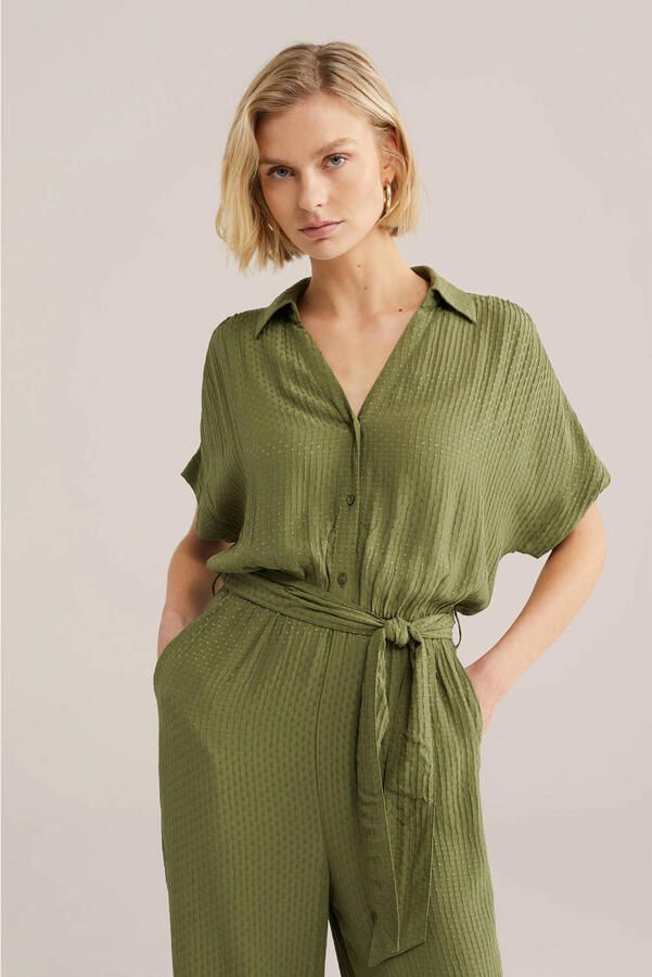 WE Fashion Straight jumpsuit olijfgroen