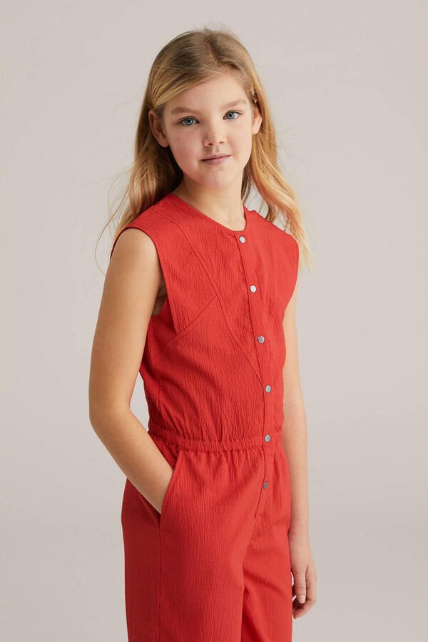 WE Fashion Straight jumpsuit rood