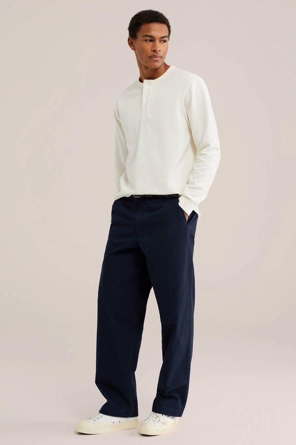 WE Fashion straight leg chino donkerblauw - Foto 2