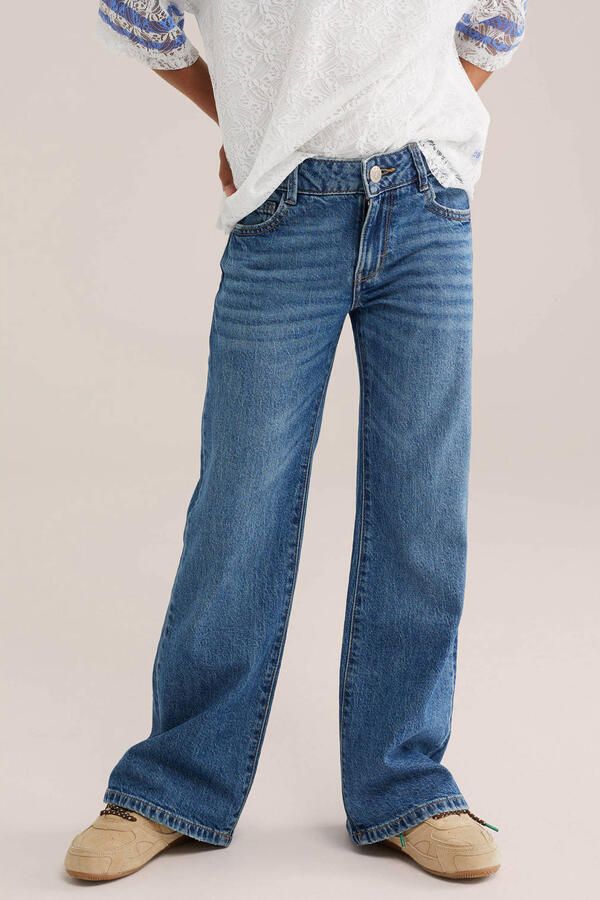WE Fashion Blue Ridge straight leg jeans blauw