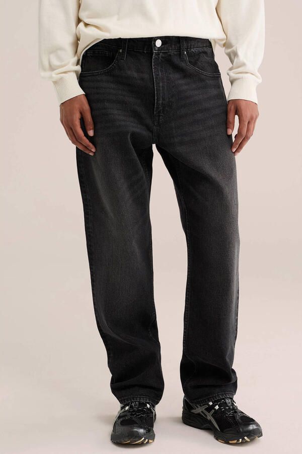 WE Fashion Blue Ridge straight leg jeans zwart